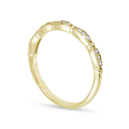 Prstýnek se zirkony 0552