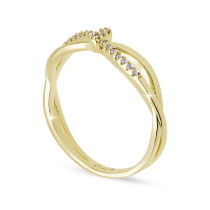 Prstýnek se zirkony 0557