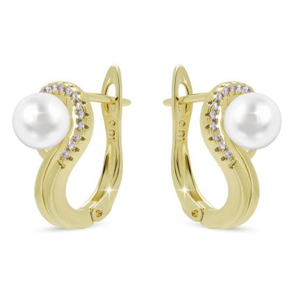 PARIS 4015 Náušnice s perlami  Ellami