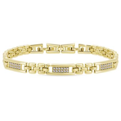 Náramek se zirkony 3285