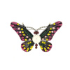 Brož - motýl, ozdobený růžovými zirkony 9001386-1