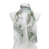 Dámský obdélníkový šál s potiskem mramoru se zlatou nitkou, zelené barvy 7200533-1