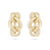Pozlacené náušnice 14k, ve tvaru pletence 1002257