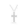 Set z chirurgické oceli malý křížek, řetízek + visací náušnice 183