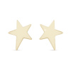 Pozlacené náušnice 14k, pecky ve tvaru hvězdičky 1002372