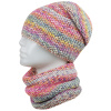 Dámský zimní set, čepice a tunel WROBI, světlá multicolor 7100376-7