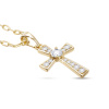 Pozlacený řetízek 14k zlatem s přívěskem, kříž zdobený zirkonem 3001762
