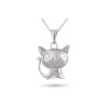Řetízek z chirurgické oceli s přívěskem, kočička 3001753