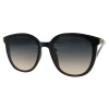 Dámské sluneční brýle Cat Eye C2124, černé barvy - šedá barva koncovek obrub 9001399-161