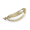 Spona do vlasů 4037-20 kovová s umělými perlami, zlaté barvy 8000861-1