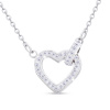 VERONA 1808 Řetízek s přívěskem, srdce ozdobené zirkony  Ellami