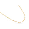 Pozlacený řetízek 14k zlatem - spojená lesklá zrnka, délka 50 cm / 2 mm 3001859