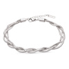 Náramek z chirurgické oceli, masivní s proplétaným motivem 2002394