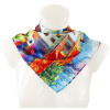 Dámský šátek s potiskem malby - Barevné domy a Domy na ostrově 7200733-14