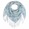 Dámský šátek s motivem růží mint  0795-5