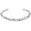 Náramek pevný barevný třpyt chirurgická ocel 3091-1