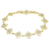 Náramek květy zlatý 3128