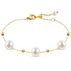 PARIS 3175 Náramek perlový chirurgická ocel pozlacený  Ellami