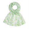 Dámský šál květinky zelený 7200829-3