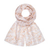 Dámský šál květinky hnědý 7200829-4
