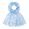 Dámský šál květinky modrý 7200829-5