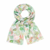 Dámský lehký šál zelené květy 7200831-5