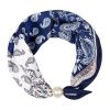 Šátek s magnetickou sponou modro-bílý 7200842-5