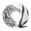 Šátek s magnetickou sponou bílo-černý 7200842-7