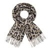 Dámský lehký šál leopardí vzor světle béžový 7200793-3