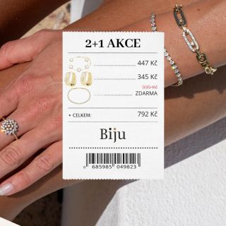 Šperk zdarma? Ano! Přidejte do košíku 3 šperky a ten nejlevnější získáte v rámci akce 2+1 ZDARMA. Vyberte si své oblíbené...