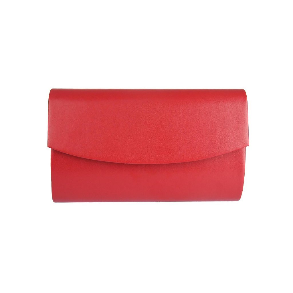 Dámska kabelka listová kabelka P0244 matné, červenej farby 7300656-6 -  BIJUMODA.SK
