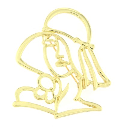 Brož - strom, zlaté barvy 9001505