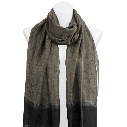 Dámský obdélníkový šátek s potiskem 113-15, v růžové kombinaci 7200517-4