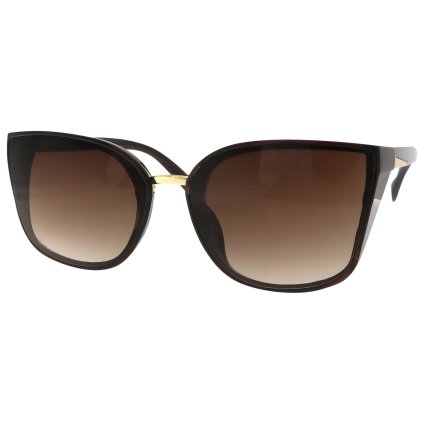 Dámske slnečné okuliare Cat Eye TR23056, hnedé 9001557-23