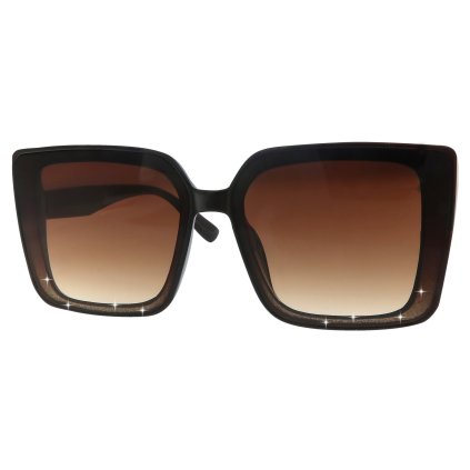 Dámské sluneční brýle Cat Eye 23827, hnědé barvy 9001557-56