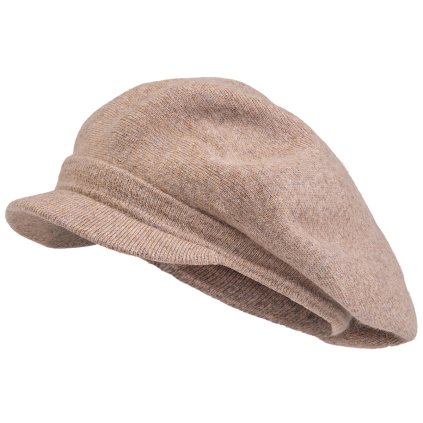 Dámsky baret s kšiltom 23/130, béžová farba 7100398-9