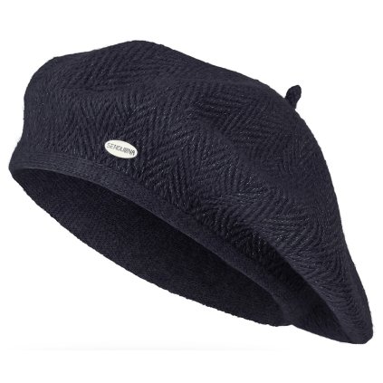 Dámský baret s kšiltem 23/130, černé barvy 7100398