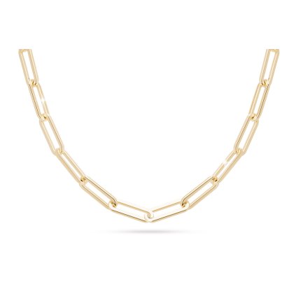 Pozlátená retiazka 14k, veľké spony, 50 cm 3002013