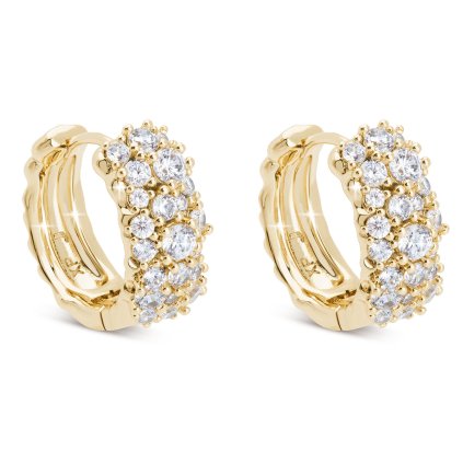 48013 pozlacene nausnice 14k kruhove se zirkony 1003113