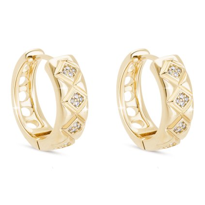 48064 pozlacene nausnice 14k kosoctverce 1003116