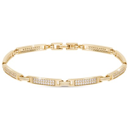50389 pozlaceny naramek 14k se zirkony 2002573
