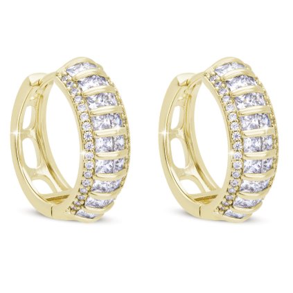 53302 pozlacene nausnice 14k pasy zirkonu 1003316