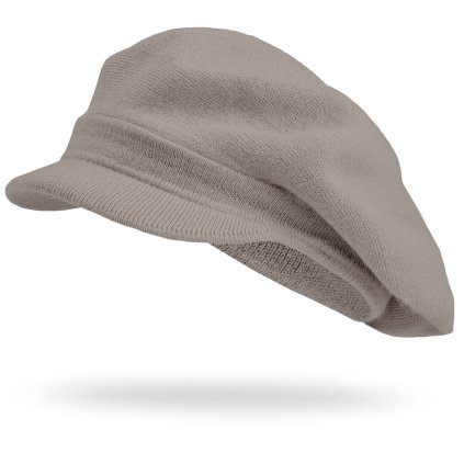 53857 damsky baret s ksiltem 23 130 hnede barvy 7100398 13