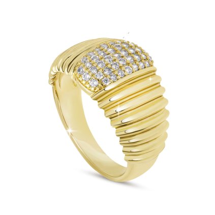 53929 pozlaceny prsten 14k ozdobeny pasy zirkonu 4000465