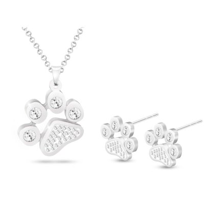 Set z chirurgické oceli Mickey Mouse, řetízek + visací náušnice 135