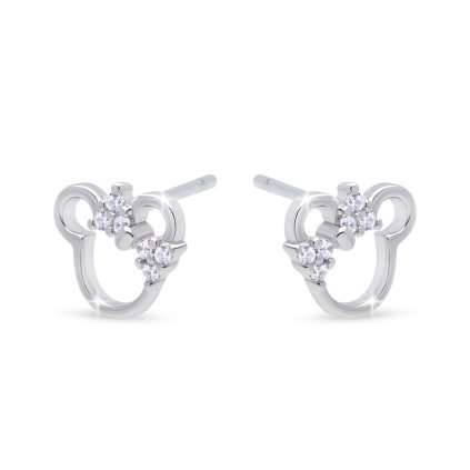 57493 57493 strieborné náušnice s Minnie motívom 3649