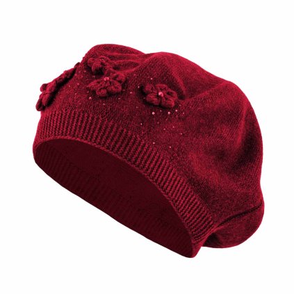 60241 damsky baret cerveny 7100461 2