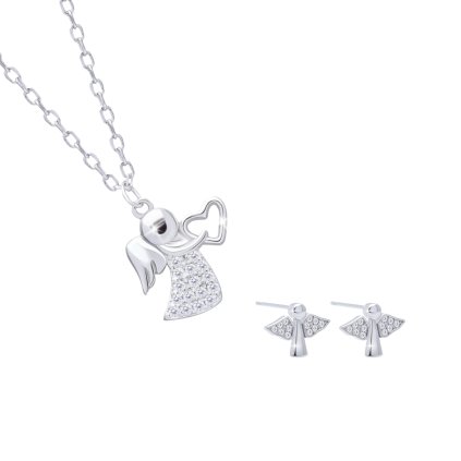 60811 set 354 stribrny retizek a nausnice s motivem andilku