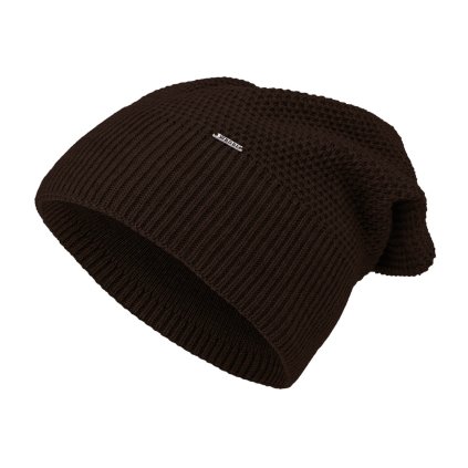 61108 damska zimni cepice wrobi c109 dark chocolate 7100406 17