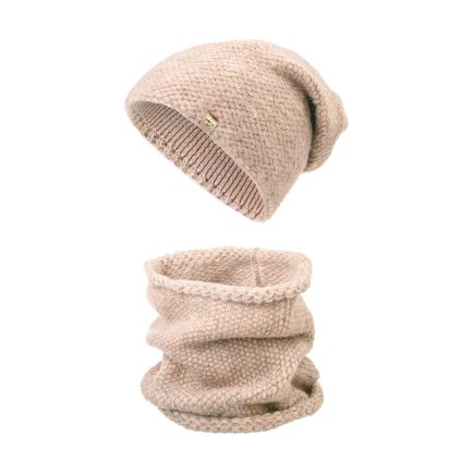 61114 damsky zimni set wrobi piskove barvy 7100440 14